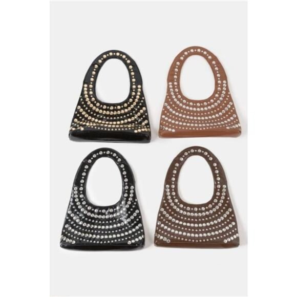 Fame Multi Rivet Shoulder Bag - Picture 3 of 3